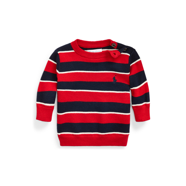 Striped Cotton Sweater Baby Boy in 1
