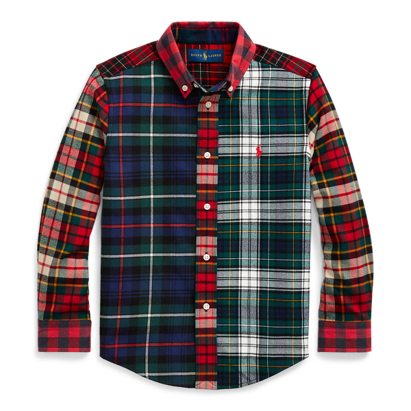Plaid Cotton Fun Shirt Boys 6-14 Years 1