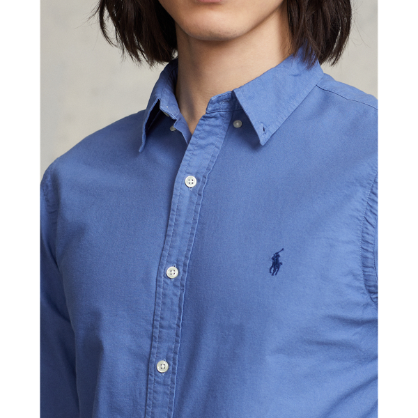 Slim Fit Garment Dyed Oxford Shirt