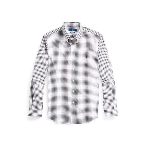Slim Fit Checked Stretch Shirt Polo Ralph Lauren 1