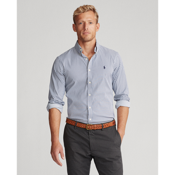 Navy Multi/White Slim Fit Performance Shirt Polo Ralph Lauren 3
