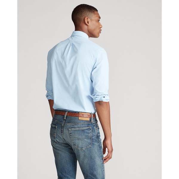 Office Blue Slim Fit Performance Shirt Polo Ralph Lauren 5