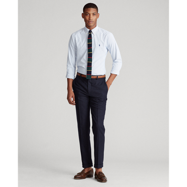 Blue/White Slim Fit Performance Shirt Polo Ralph Lauren 3