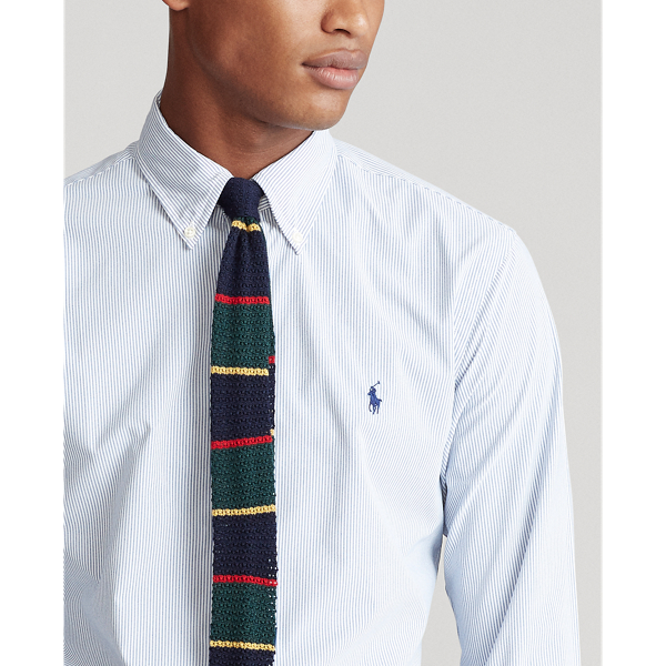 Blue/White Slim Fit Performance Shirt Polo Ralph Lauren 6