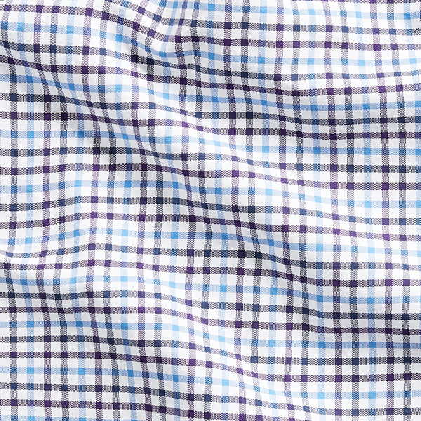 Wine/Blue Multi Slim Fit Checked Shirt Polo Ralph Lauren 7