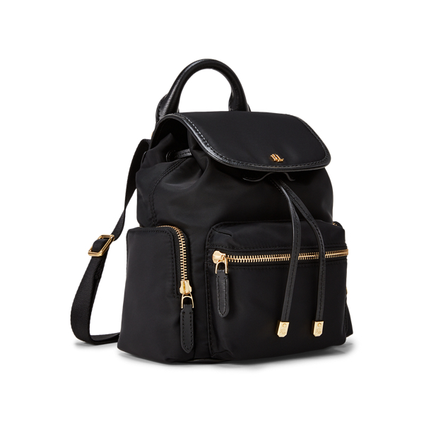 Black Nylon Keely Small Backpack Lauren 2