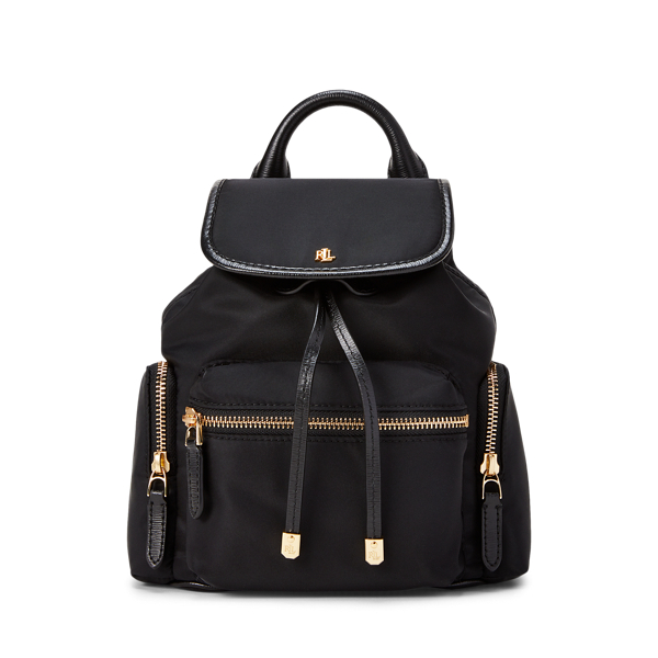 Black Nylon Keely Small Backpack Lauren 1