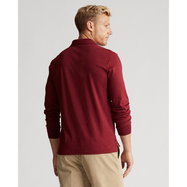 Vintage Port Heather Custom Slim Long-Sleeve Polo Polo Ralph Lauren 4