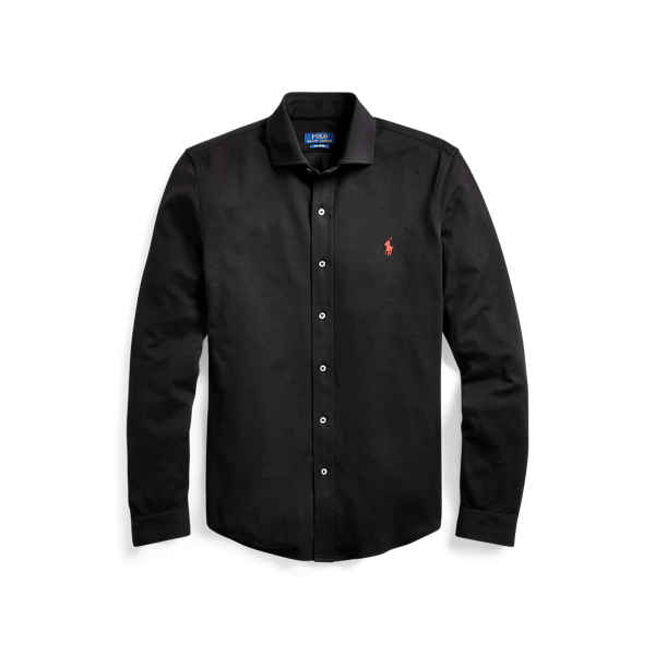 Slim Fit Knit Oxford Shirt Polo Ralph Lauren em 1