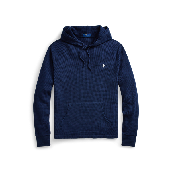 Waffle-Knit Cotton Hoodie
