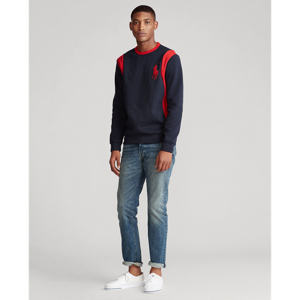 Doppellagiges Grafik-Sweatshirt Polo Ralph Lauren in Piloten-Navy multi 3