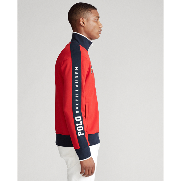 RL Red Double-Knit Track Jacket Polo Ralph Lauren 4
