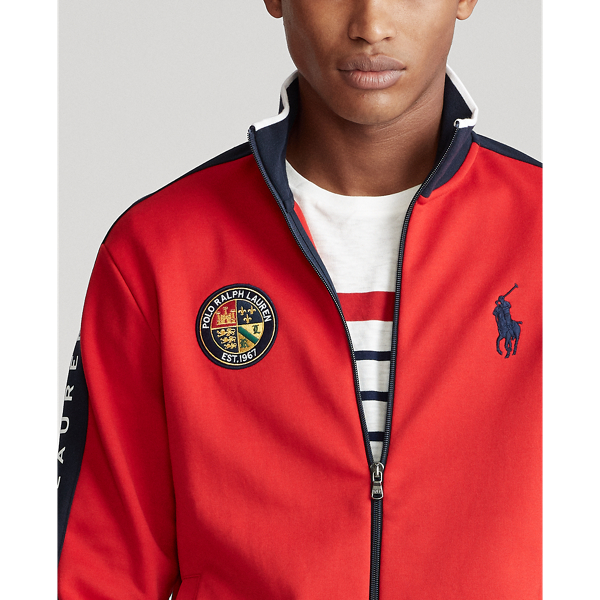 RL Red Double-Knit Track Jacket Polo Ralph Lauren 6