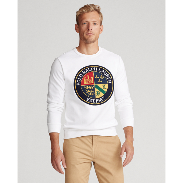 White Double-Knit&nbsp;Graphic Sweatshirt Polo Ralph Lauren 3