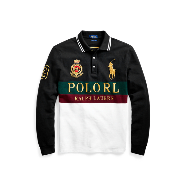Custom Slim Fit Mesh Polo Polo Ralph Lauren in 1