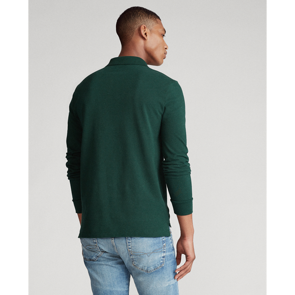 College Green Custom Slim Fit Mesh Polo Shirt Polo Ralph Lauren 4