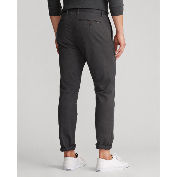 Pebble Black Stretch Slim Fit Chino Trouser Polo Ralph Lauren 4