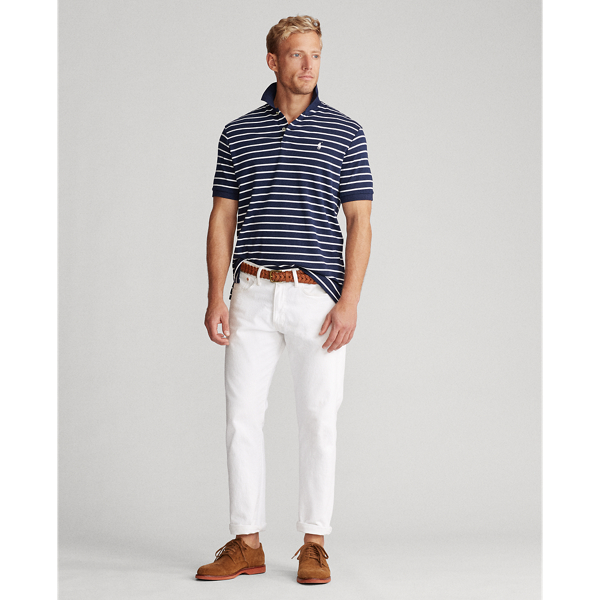 Refined Navy/White Classic Fit Interlock Polo Polo Ralph Lauren 3