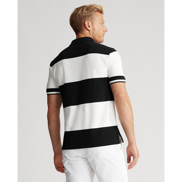 Polo Black/Deckwash Whit Custom Slim Fit Mesh Polo Polo Ralph Lauren 4