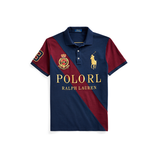 Custom Slim Fit Mesh Polo Polo Ralph Lauren em 1