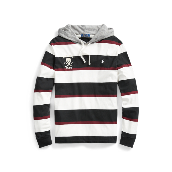 Classic Wine Multi Striped Jersey Hooded T-Shirt Polo Ralph Lauren 2
