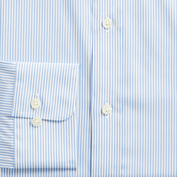 Sky/White Slim Fit Easy Care Shirt Polo Ralph Lauren 6