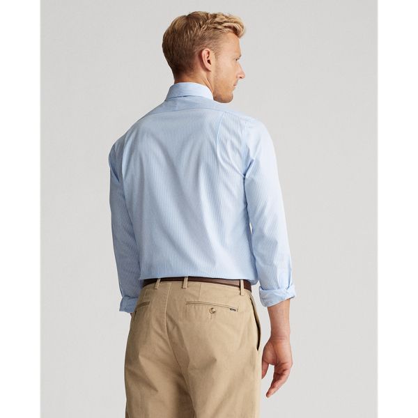 Sky/White Slim Fit Easy Care Shirt Polo Ralph Lauren 4