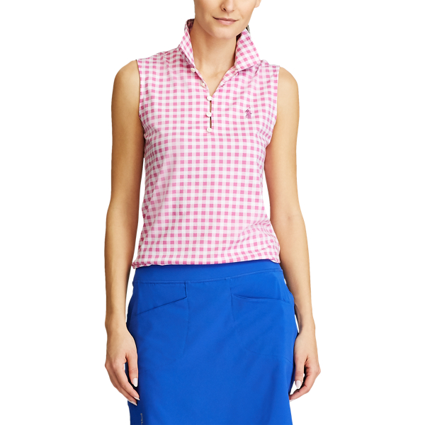 Rose Gingham Gingham Sleeveless Golf Polo Ralph Lauren Golf 3