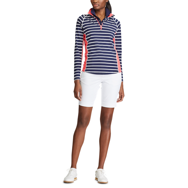 Refined Navy/White Performance Golf Quarter-Zip RLX 2