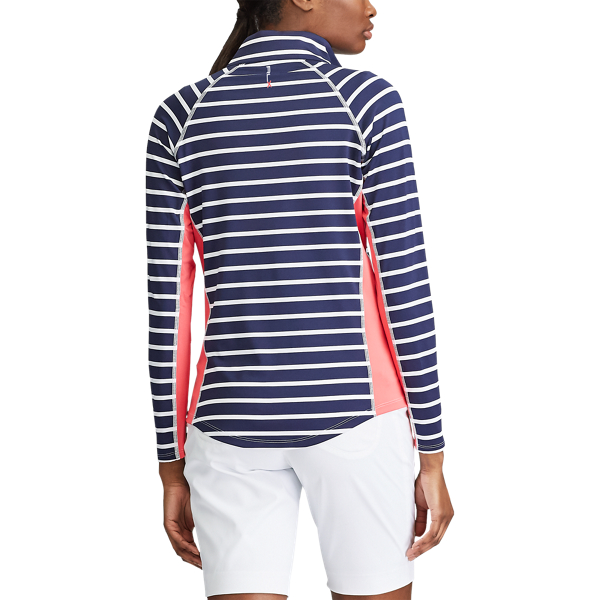 Refined Navy/White Performance Golf Quarter-Zip RLX 4