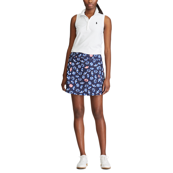 Beach Umbrellas Print Flounce Golf Skort RLX 3