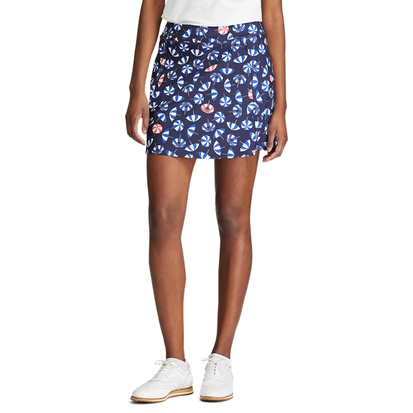 Beach Umbrellas Print Flounce Golf Skort RLX 4