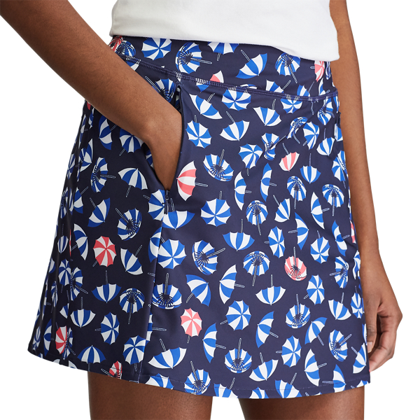 Beach Umbrellas Print Flounce Golf Skort RLX 6