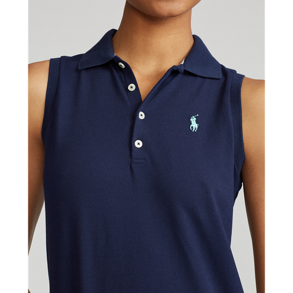 Refined Navy Piqu&eacute; Sleeveless Polo Ralph Lauren Golf 5