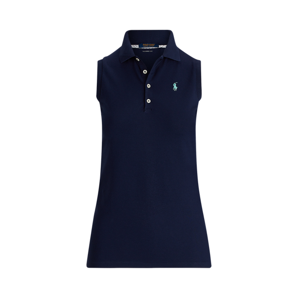 Refined Navy Piqu&eacute; Sleeveless Polo Ralph Lauren Golf 2