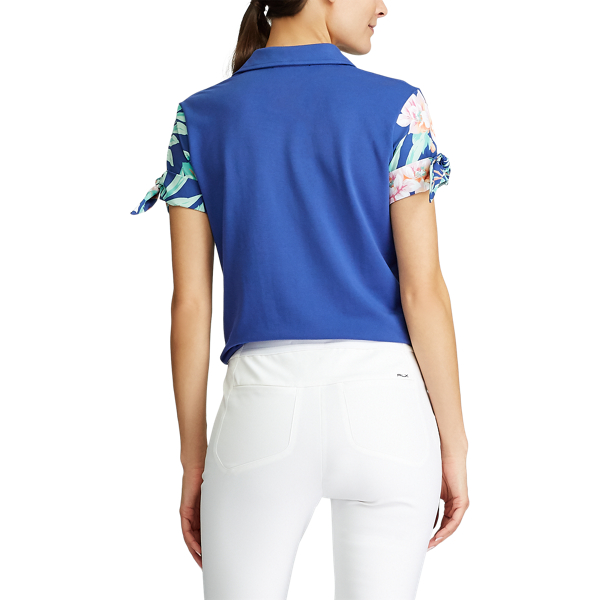 Polo de golf &agrave; manches imprim&eacute;es Ralph Lauren Golf en Bleu marine royal 4
