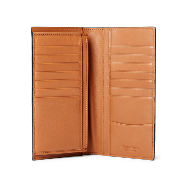 Black/Gold Calfskin Jacket Wallet Purple Label 3