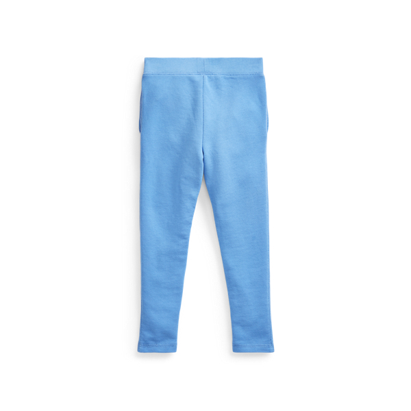 Harbor Island Blue Cotton-Blend-Terry Legging Girls 2-6x 2