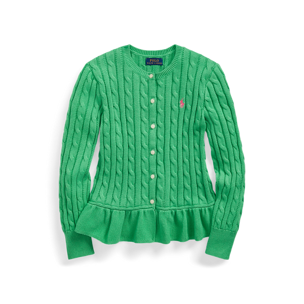 Baumwollstrickjacke mit Sch&ouml;&szlig;chen Girls 7-14 Years in 1