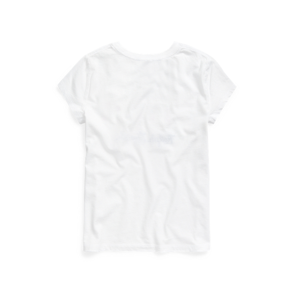 White Logo Cotton Jersey Tee Girls 7-16 2
