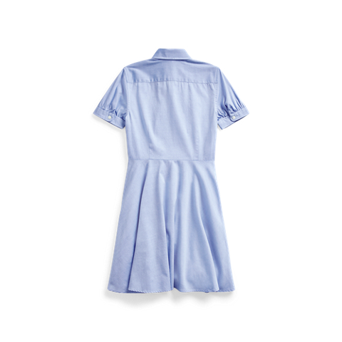Детское платье Ralph Lauren Cotton Oxford Shirtdress, цвет: Синий