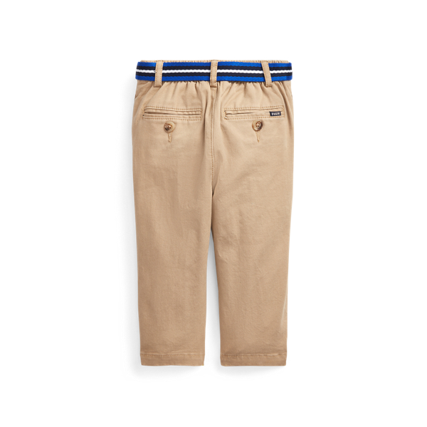Classic Khaki Belted Stretch Cotton Chino Baby Boy 2