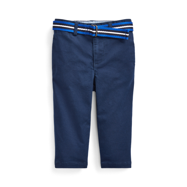 Pantal&oacute;n chino de algod&oacute;n el&aacute;stico con cintur&oacute;n Baby Boy en 1