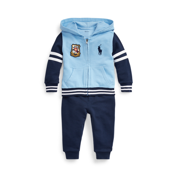 French Terry Hoodie & Trouser Set Baby Boy 1