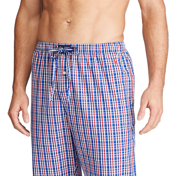 Red/Blue Perry Plaid Plaid Pajama Pant Polo Ralph Lauren 4