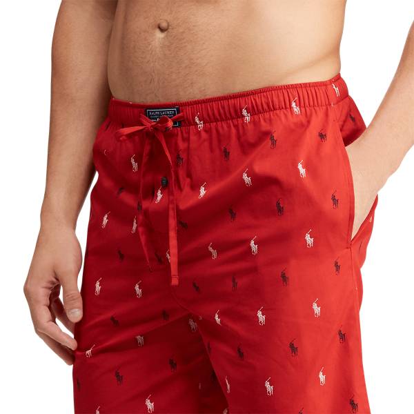 Red/Cruise Navy/Nevis Signature Pony Pajama Short Polo Ralph Lauren 4