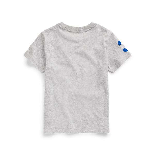Light Smoke Heather Big Pony Cotton Jersey Tee Boys 1.5-6 Years 2