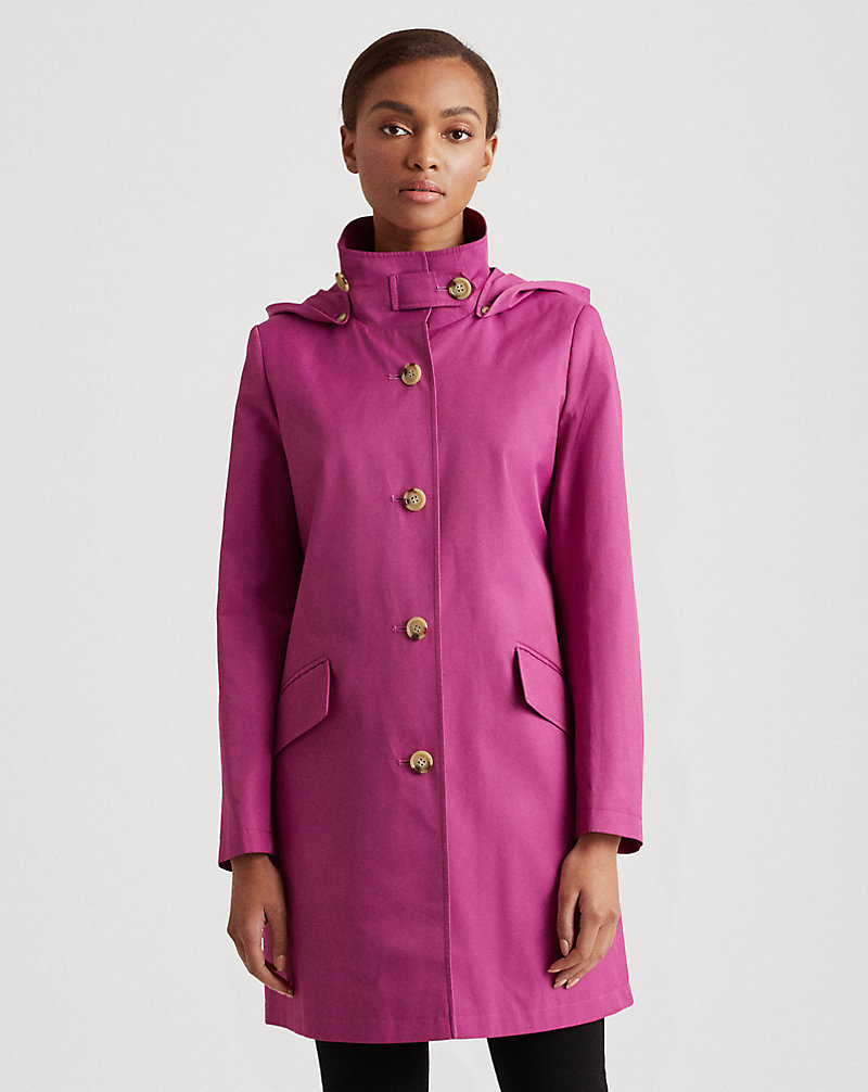 Cotton-Blend Hooded Coat Cotton-Blend Hooded Coat