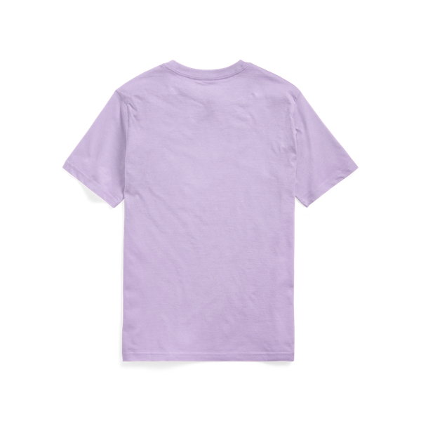 Light Lilac Cotton Jersey Crewneck Tee Boys 8-20 2