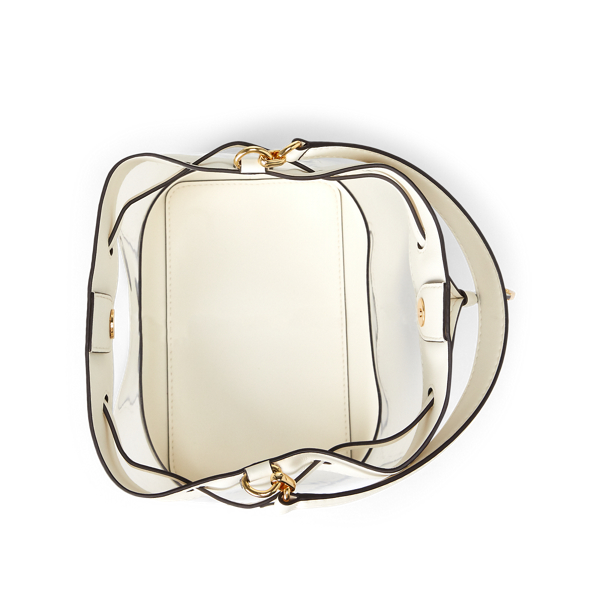 Clear/Vanilla Medium Debby Drawstring Bag Lauren 4